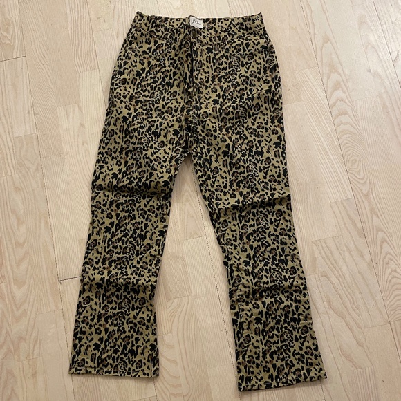 J Crew Leopard Print Pants - Picture 1 of 4